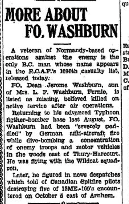 Washburn Fernie Free Press Jan 18, 1945